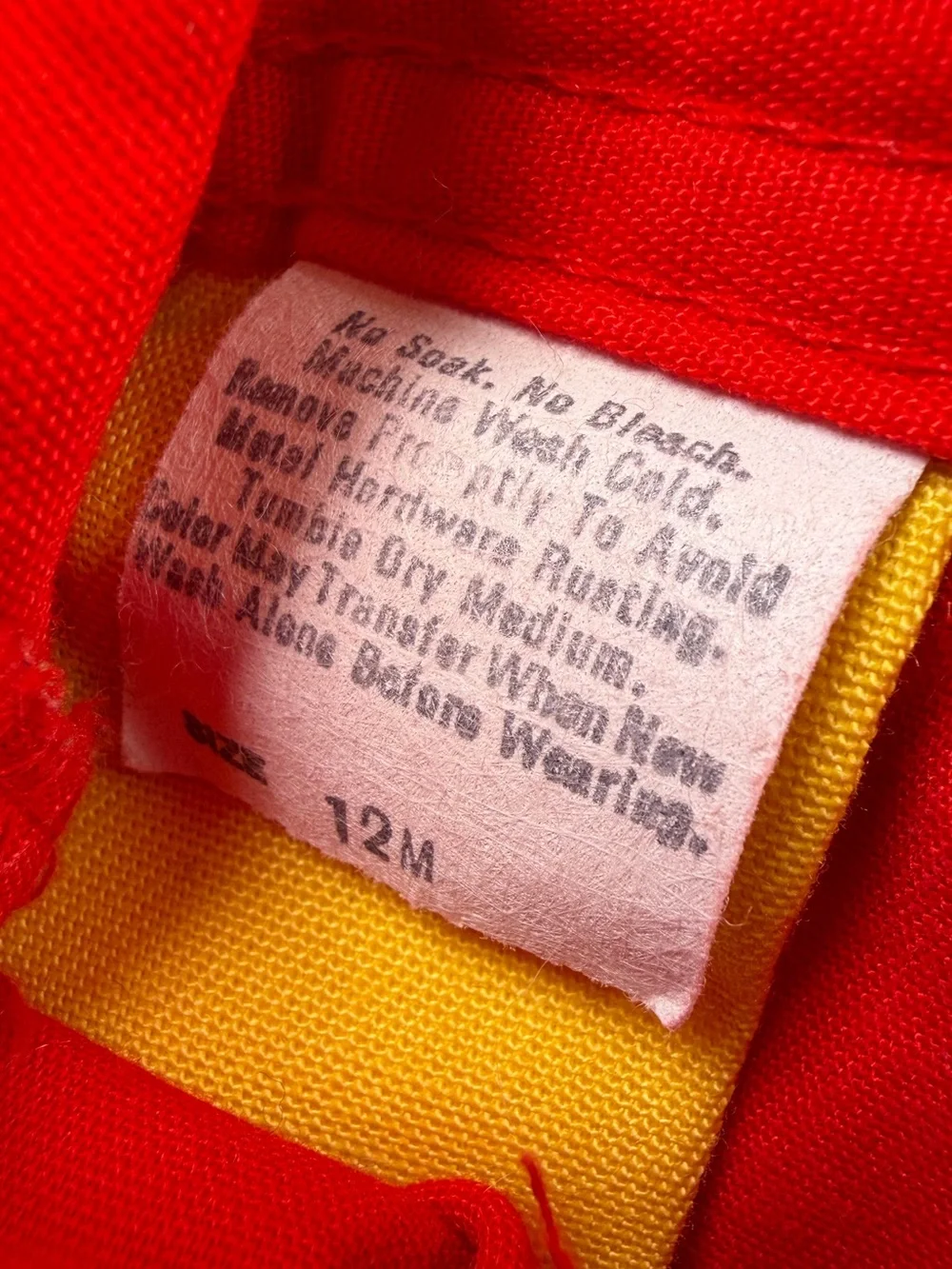 Vintage Oshkosh Primary Color Block Short Overalls Shortalls Romper USA Made 12M